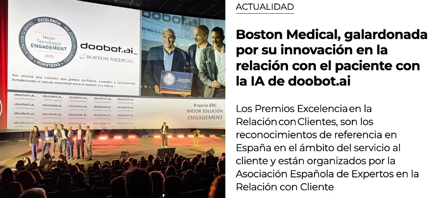 Cobertura en iSanidad del premio concedido a Boston Medical y doobot.ai