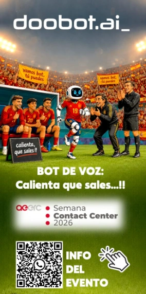 Cartel oficial del evento: Bot de Voz, calienta que sales!! - doobot.ai